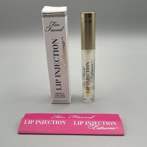 Too Faced Lip Injection Extreme Lip Plumper Instantly Sexy Lips Clear NIB 0.14oz